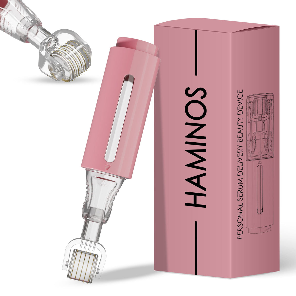 HAMINOS Lip Treatment Kit — derma roller with serum reservoir
