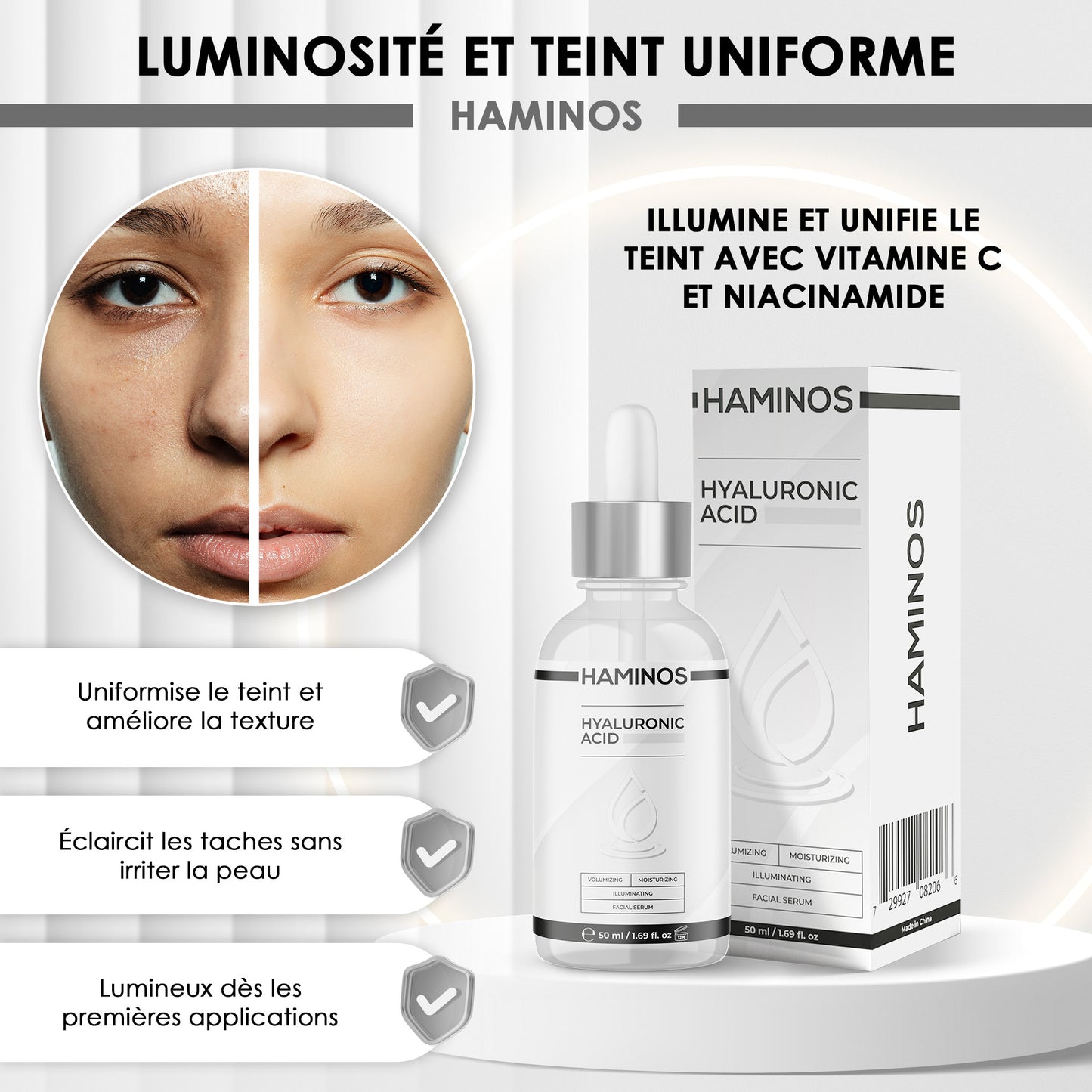 Sérum à l’acide hyaluronique 50 ml | HAMINOS®