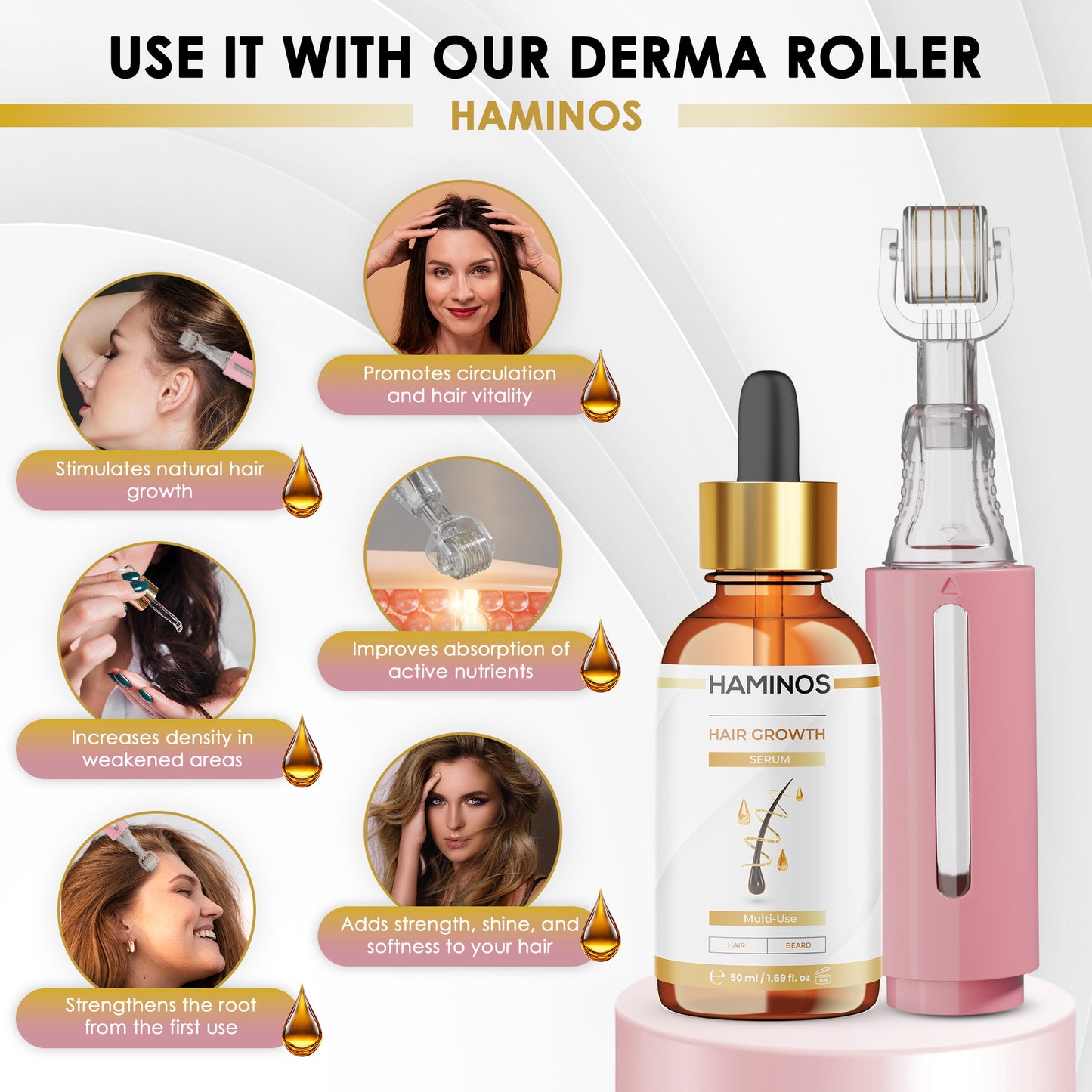 PACK POUR LA CROISSANCE DES CHEVEUX FÉMININS | HAMINOS®️